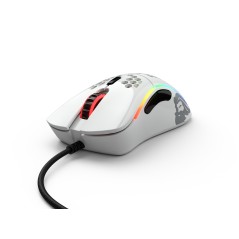 "Glorious Gaming Model D - Premium Optical Wired Mouse in White | Unleash Your Gaming Potential!"